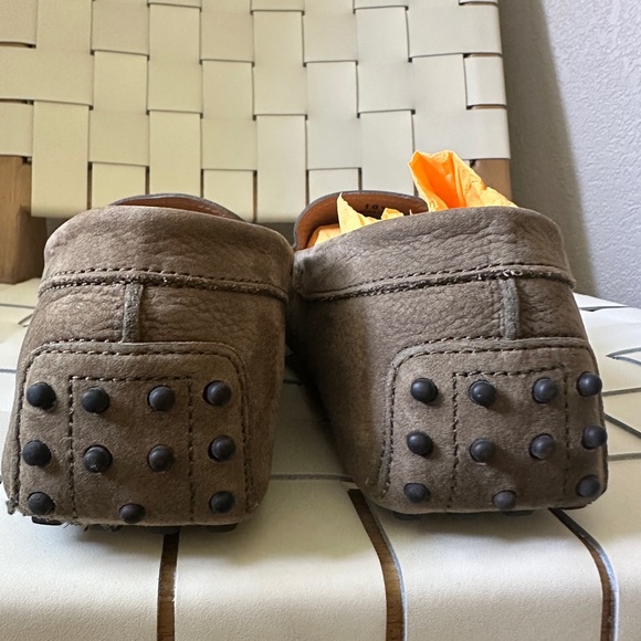 Tod's Gray Driving Loafers Slip-Ons Shoes - Picture 11 of 13
